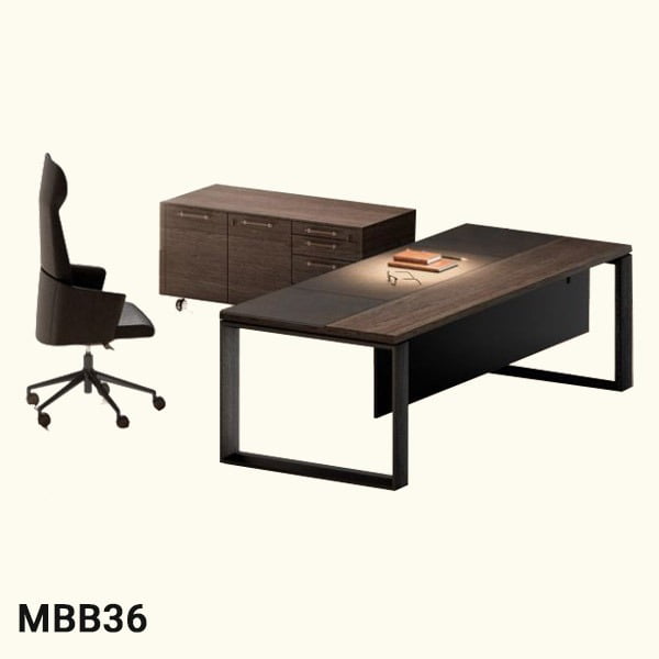 میز مدیریت پایه فلزی مدل MBB36