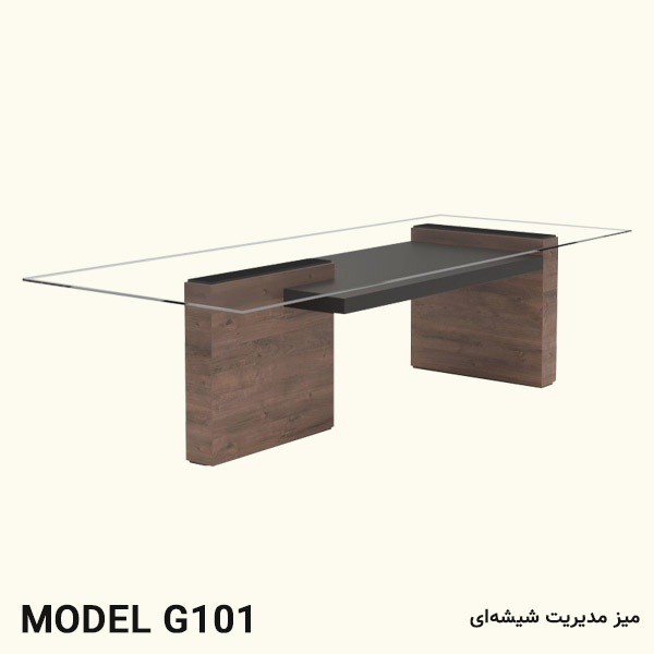 میز مدیریت شیشه ای مدل G101