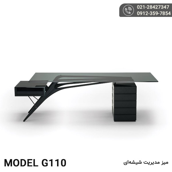 میز مدیریت شیشه ای مدل G110